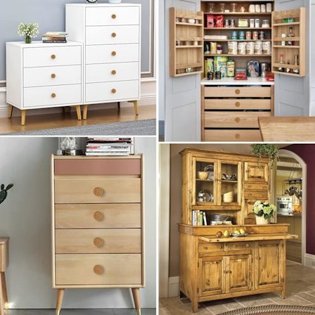 8 kpl rottinki keittiökaapin nuppi keittiökalusteiden kahva keittiön oven nupit huonekalujen laatikon kaappi, laatikko puinen pyöreä keittiöön