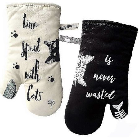 Värmebeständigt ugnshandtag och handske för matlagning, grillning, bakning