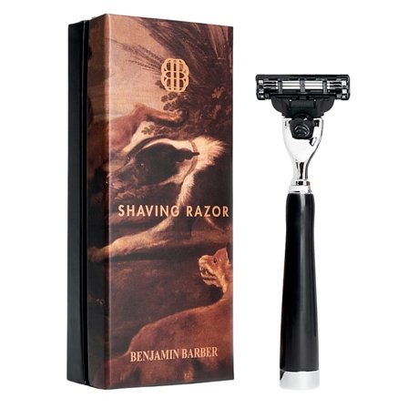 Benjamin Barber Benjamin Barber Classic Shaving Razor Mach3 Ebony, Mænd, Barbering, Tilbehør
