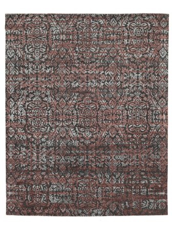 Grass Vloerkleed Handgeknoopt 240X297 Zwart/Bruin India