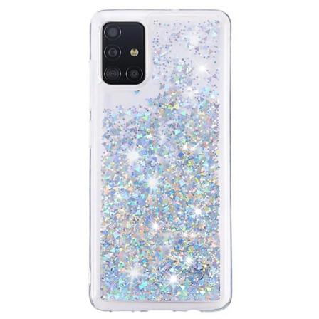 Liquid Glitter Skal För Samsung Galaxy S10 Lite - Silver Silver