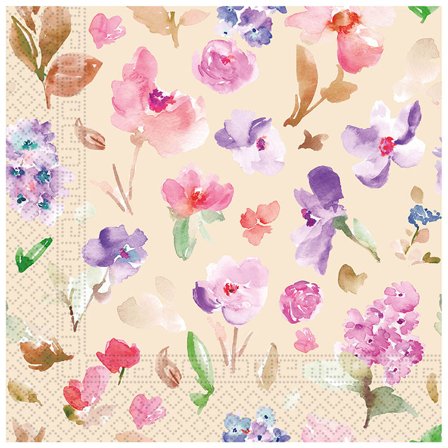 Blomster Servietter 20-pakning