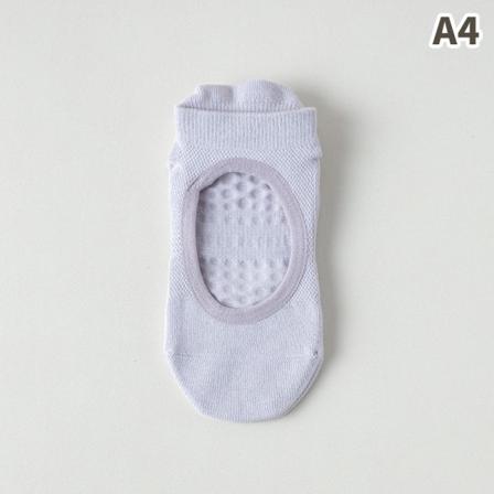 1Par Pilates-sokker for kvinner Ryggløs Anti-Slip Pustende Yoga So A4