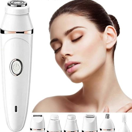 Multifunktionel smertefri elektrisk krops- og ansigtsepilator til kvinder