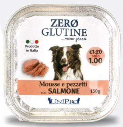Unipro Zero Glutine Cane Con Salmone 150g