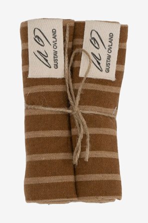 Gustav Ovland - Serviett Akira 2-pakning - Brun - Servietter - 45X45 - Fra Homeroom