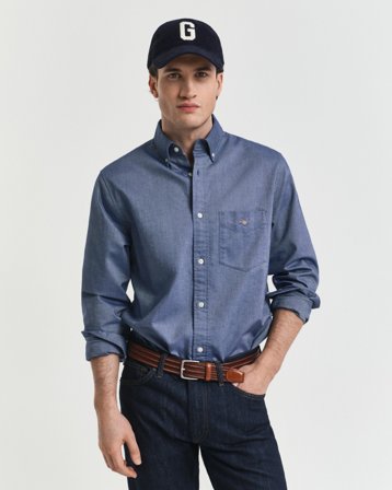 GANT Herren Regular Fit Classic Oxford-Hemd (XXXL) Blau