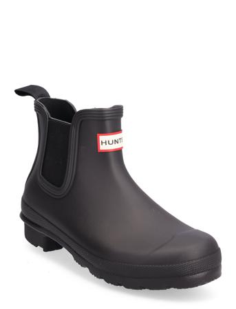 Womens Original Chelsea Regnstøvler Sko Svart Hunter