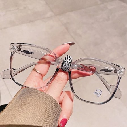 Anti-Blue Light Briller Overdimensjonerte Briller GRÅ