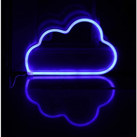 LED moln neon lykta (blå),