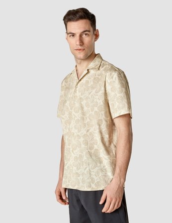 Shaping New Tomorrow - Short-Sleeved Shirt Bowling Collar - Palm Springs - Herre - Størrelse XXL