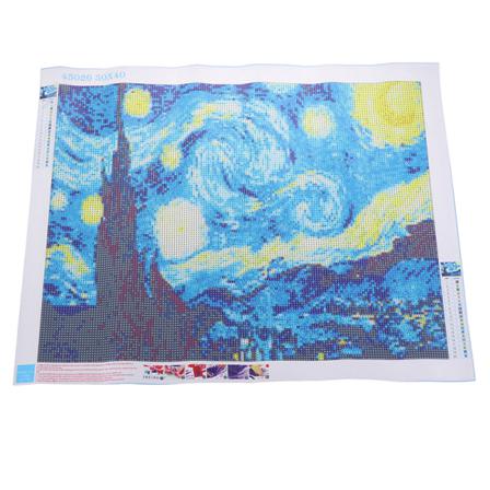 40 * 50 Cm Diy 5d Diamond Broderi Starry Night Cross Stitch Dia