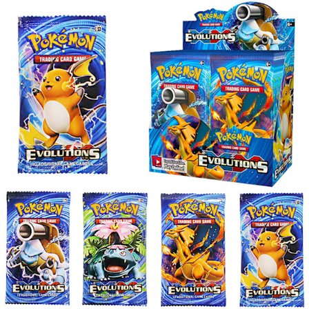 Engelsk Samlarkortspel Evolution Booster Box Samlarobjekt