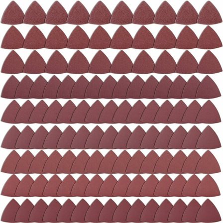 Förpackning med 100 slippapper trianglar 80x80x80 korn 240 sandpapper för slipmaskin