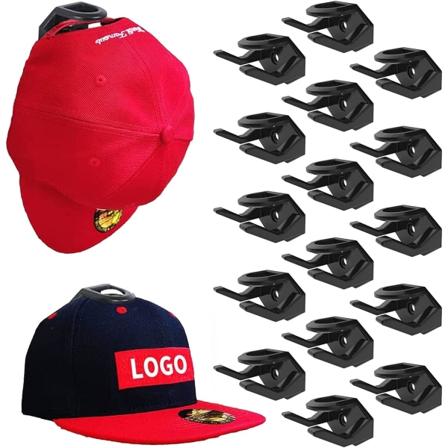 16-pak selvklebende vegghattekroker, hatteholdere for baseballcapser, W