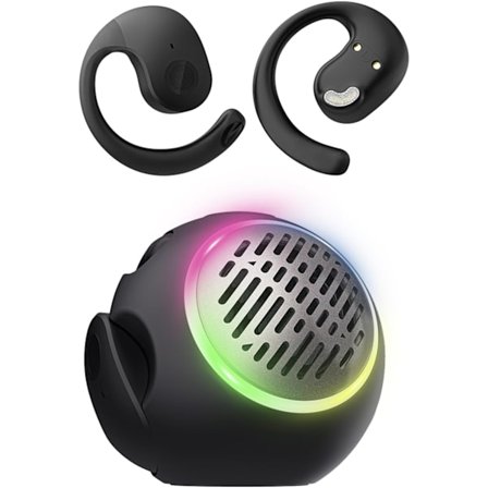 2025 Senaste Modell Öppna Örat Hörlurar Over Ear Trådlösa Hörlurar för Barn, Vattentät Liten Mini Portabel Bluetooth Högtalare med Hörlur