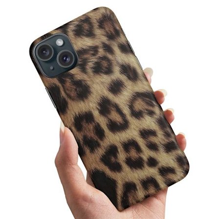 iPhone 15 - Deksel/Mobildeksel Leopard