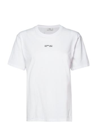 Embroidered T Shirt T-shirts & Tops Short-sleeved Valkoinen Closed