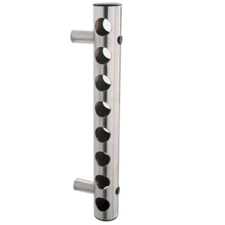 Høj kvalitet vinflaskeholder Rustfrit stål flaskeholder Bar Hjem Opbevaring Køkkenreol 8 huller