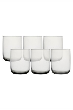 Hermia - Glassett (6 deler) Foji - Grå - Drikkeglass - Fra Homeroom