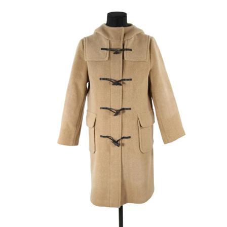 Burberry Vintage Pre-owned Wool outerwear , Beige , Dames , Maat: M Vintage Jassen