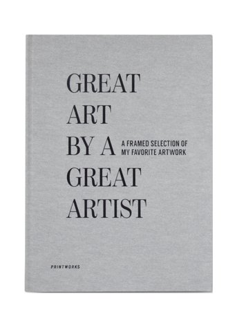 PRINTWORKS Frame Book - Great Art, Grey - Grey - 25.0X 2.0X 34.0CM