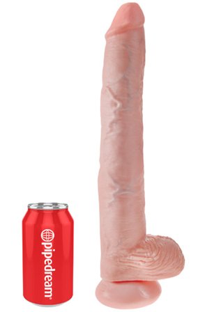 Kjøp Pipedream King Cock With Balls 35 cm - XL dildo | God pris