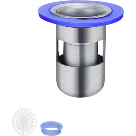 Anti-lukt duschbrunn, 304 rostfritt stål duschsil, dubb