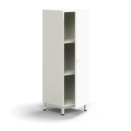 Schrank QBUS, 1252x400x420 mm, weiß