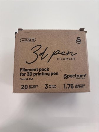 SPECTRUM 3D Filament für 3D Stifte 20 Farben á 3m