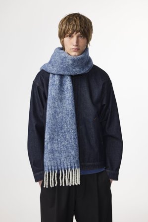 NN.07 Scarf Two 9006 Schal Herren Multi Wollmix