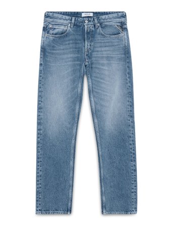 Replay Grover Trousers Straight 99 Denim Blå