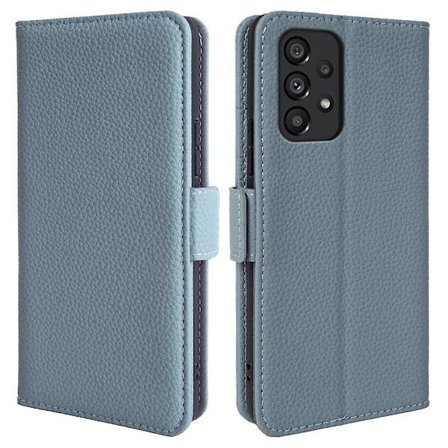 Cover i äkta nötskinn till Samsung Galaxy A53 5g Litchi Texture Stand Phone case