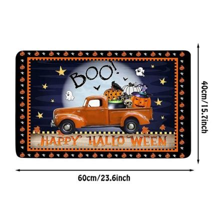 Halloween dørmåtter, skridsikre vaskbare SLINomhSLUS udendørs SLUS badeværelse dørmåtter Halloween festdekorationer, 15,7*23,6 tommer' 25#