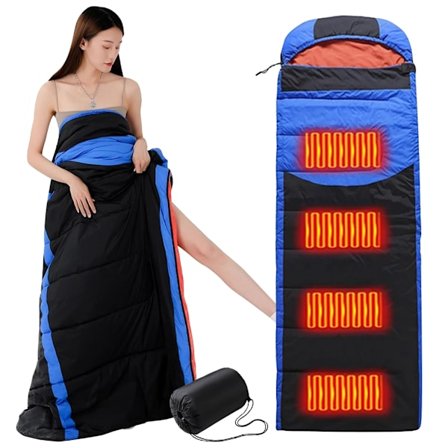 Stærk Opvarmet Sovepose Fleksibel Halsafslutning Til Varmebevarelse