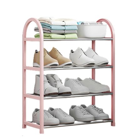 Lagdelt Metalsko Stativ Kollegie Sko Stativ Opbevaringsstativ Vandafvisende Sko Opbevaringsstativ Velegnet til Gang - Perfet