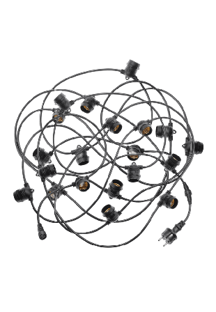 Unison Ljusslinga 10m inomhus/utomhus Belysning Svart 10 000mm