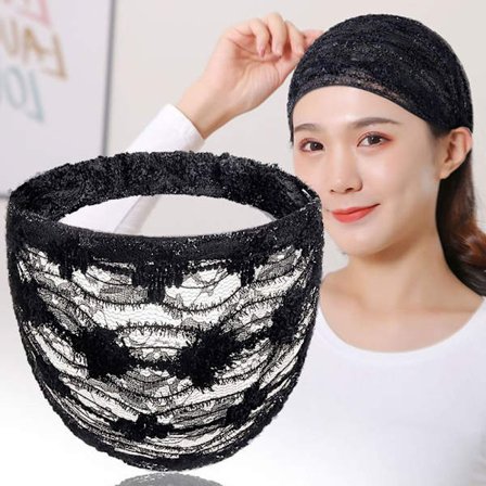 Bred brem Blonde pannebånd Vask Hodeplagg SVART