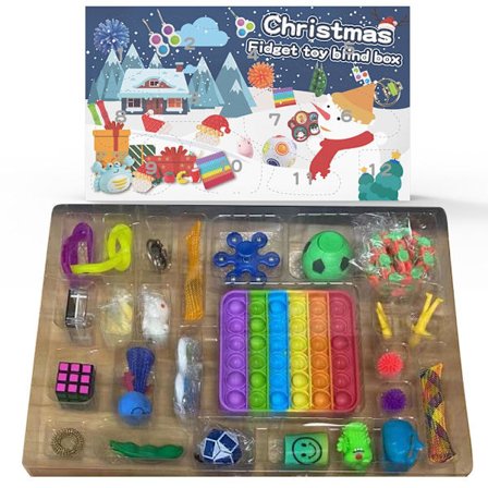 Mordely 24 Days of Christmas Countdown Advent Calendar Blind Box Toy