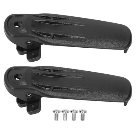 2 STK. Bælteclips til Kenwood NX 200 NX 300 ABS Bærbar Tovejsradio Bælteclips Erstatning Sort