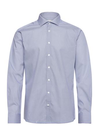Bs Manning Slim Fit Shirt Bruun & Stengade Blue