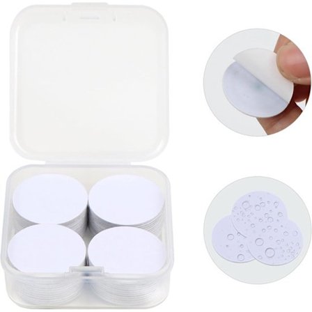 50 NFC-taggar - Med mobilt självhäftande lager - Kompatibla med Amiibo/TagMo/Dataöverföring - Tomt NFC-chip, programmerbart - Vit - 25 mm - 50-pack