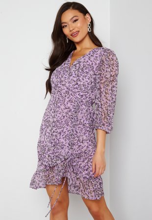 VERO MODA Chi 3/4 Short Dress Lavendula AOP:Gite Klær