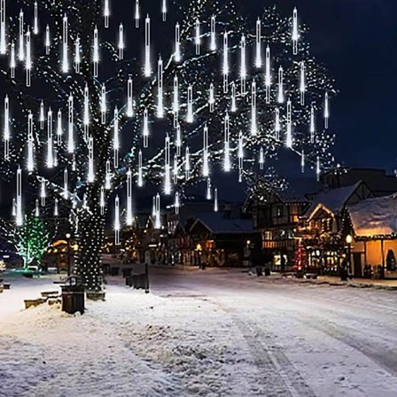 Jouluvalot ulos, Meteoriittisadevalot Putousvalot joulukuusen Halloween-koristeluun hääjuhliin