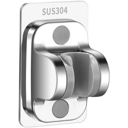 Dusjhodeholder, 360° Justerbar Vinkel Dusjholder, Sterk Lim Hånddusjbrakett Uten Boring, Universell Veggmonteringsbrakett, ABS Plast