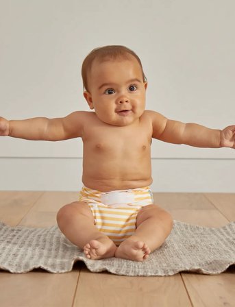 Kit & Kin Reusable Nappy - White - ONE SIZE