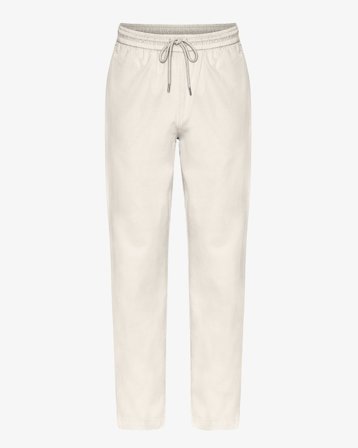 Organic Twill Pants - Ivory White XS