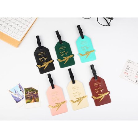 6 stk. Koffertmerker, Bagasjetag PU Identifikasjonsmerke, Bagasje