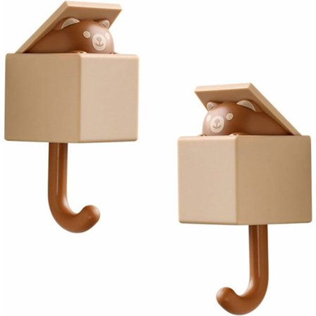 2 kpl luovia naulakoita, söpö seinäkoukku hattujen, takkien, avainten ja pyyhkeiden ripustamiseen, käytännöllinen kissakoukku seinäkoristeluun (2 kpl 