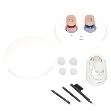 ZUFO Trådløs høreforstærker Genopladelig Justerbar Bærbar høreforstærker Ørepropper til høretabspatienter